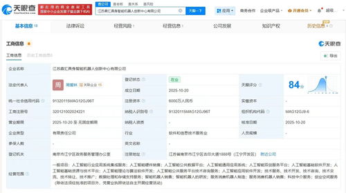 埃斯顿等企业联手成立鼎汇具身智能机器人创新中心，注册资本达6000万，聚焦软件开发
